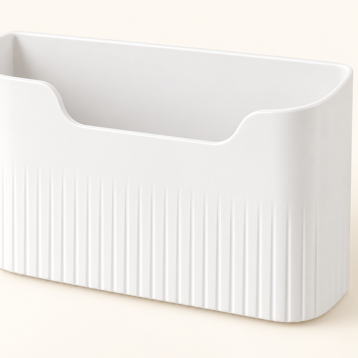 Delunie Cabinet-Door Storage Pocket — White — product detail — product illustration